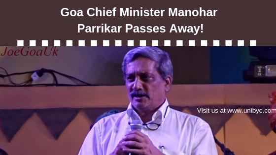 Goa Chief Minister Manohar Parrikar