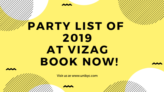 Party list of 2019 at Vizag_ Book Your Tickets now